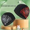 Nylon Swimming Cap for Men: Soft, Comfortable, Ear-Protecting, Non-Binding, Flame-Designed.