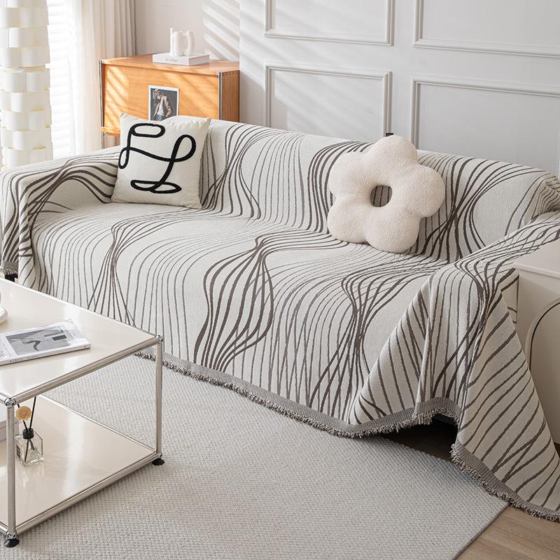 Chenille Sofa Towel Living Room All-season Universal Anti Slip Dustproof Seat Cushion Double-sided Usable Air Conditioning Quilt