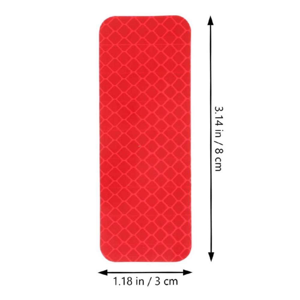 10 шт. Декоративная светоотражающая предупреждающая лента Стайлинговая наклейка Защитные светоотражающие наклейки