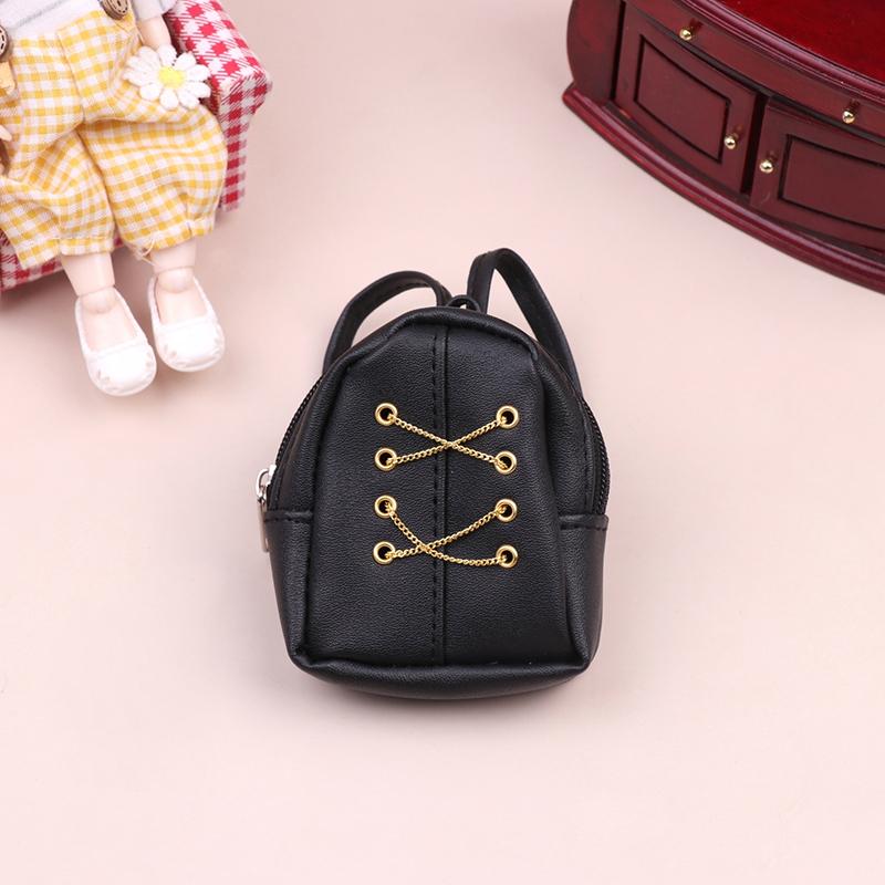 1:6 Dollhouse Miniature Backpack Chain Bag For 30Cm Doll Decor Play House Toy