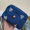 Embroidered Portable Cosmetic Bag Large Capacity Multifunctional Makeup Case for Mother's Day Gifts