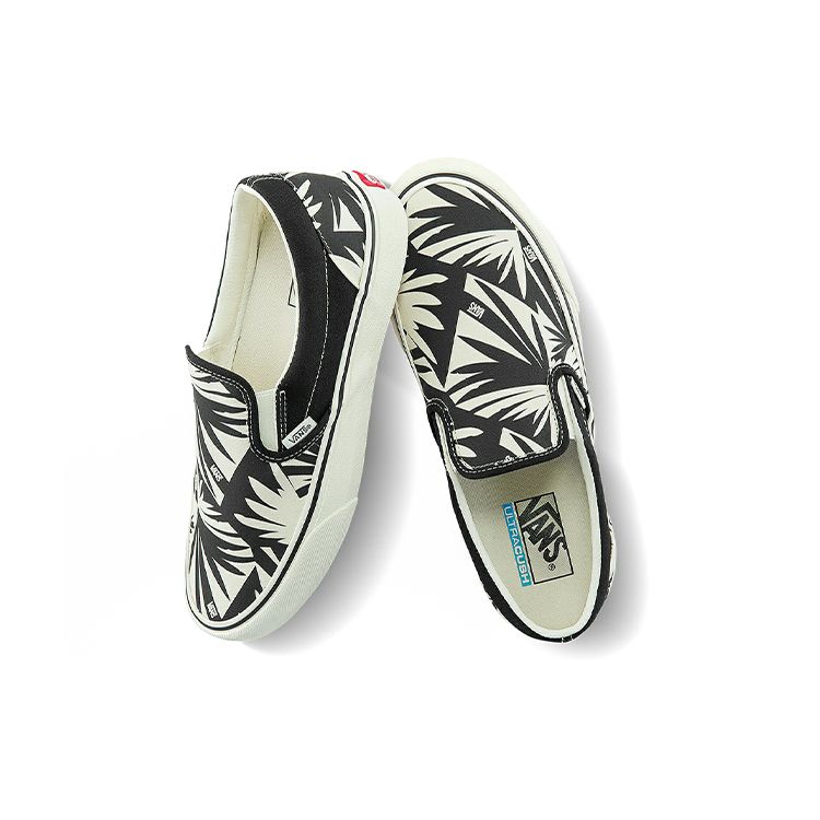Vans Кеды слипоны из канваса, легкие, прочные, дышащие, низкие, для скейтбординга, унисекс, черно-белые VN0A3MUC9IG
