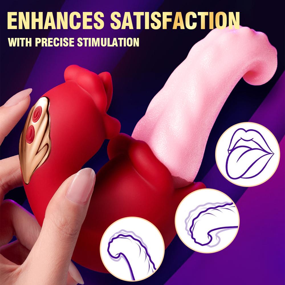 Vibrator Adult Sex Toys for Women 3 In 1 Tongue Thrusting Vibrators Dildo Sex Toys Adult Sex Toys Games for Couples