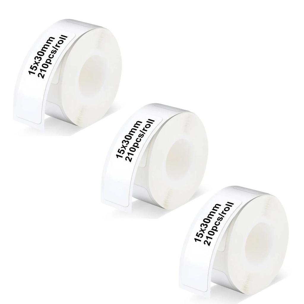 Лента для этикеток, наклейки с термопечатью, 15x30 мм, 210 шт./рулон, водонепроницаемые этикетки для принтеров этикеток Q31 Q30S Q30 D11 D30 D30S LI MI Q1 E1