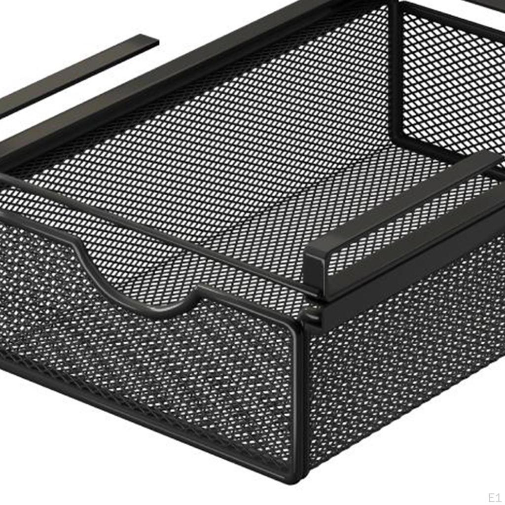 Hanging Pull-out Drawer, Space-saving Wire Mesh Storage Basket for Bedroom, Kitchen