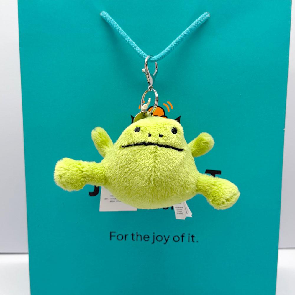 New JC Coffee Bean, Marshmallow, Ladybug, Frog, and Macaron Dessert Keychain & Bag Charm — Plush Toy Gift for Friends