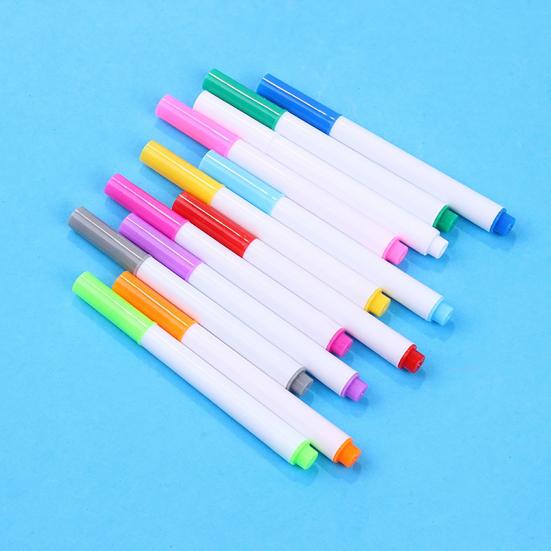 8/12Pcs Water Soluble Chalk Markers LED Boards Art Crafts Smooth Application Bold Lines Erasable Ink Neon Pens
