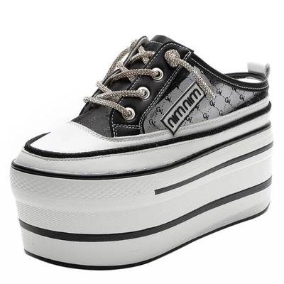 Модные тапочки из натуральной кожи на платформе 10,5 см, летние женские туфли на танкетке, сандалии на высоком каблуке, женская летняя обувь 2024 г.