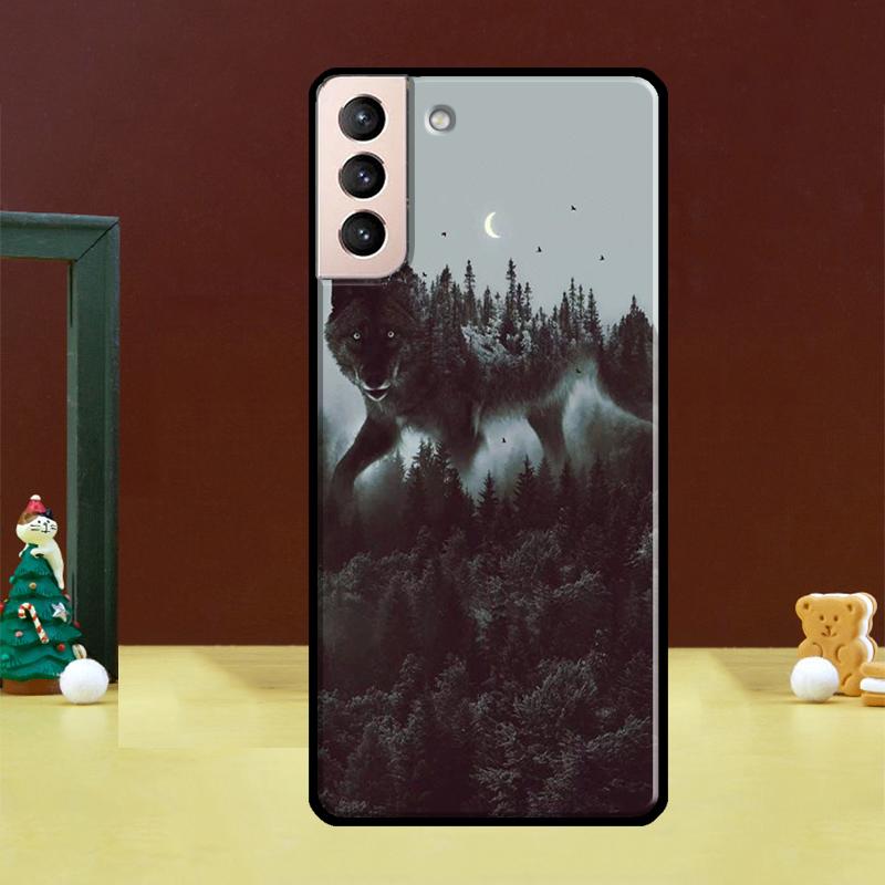 Чехол для телефона с рисунком волка для Samsung Galaxy S25 Ultra S20 S21 S22 S23 S24 FE S9 S10 Plus S24 Ultra