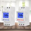 DIN Rail Weekly Programmable Timer Switch Time Relay with Backlit LCD AC 85-265V for Home 7 Days Programmable Timer