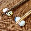 Fukubeya Mino Ware Momotaro and Oni Chopstick Set of Perfect for Day or as a Gift for Day Rests, 2, Ceramic, Children's Boys'