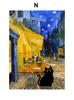 Funny Art Matisse Monet Black Cat Van Gogh Sunflowers Canvas  Posters and Prints Wall Pictures for Living Room Decor