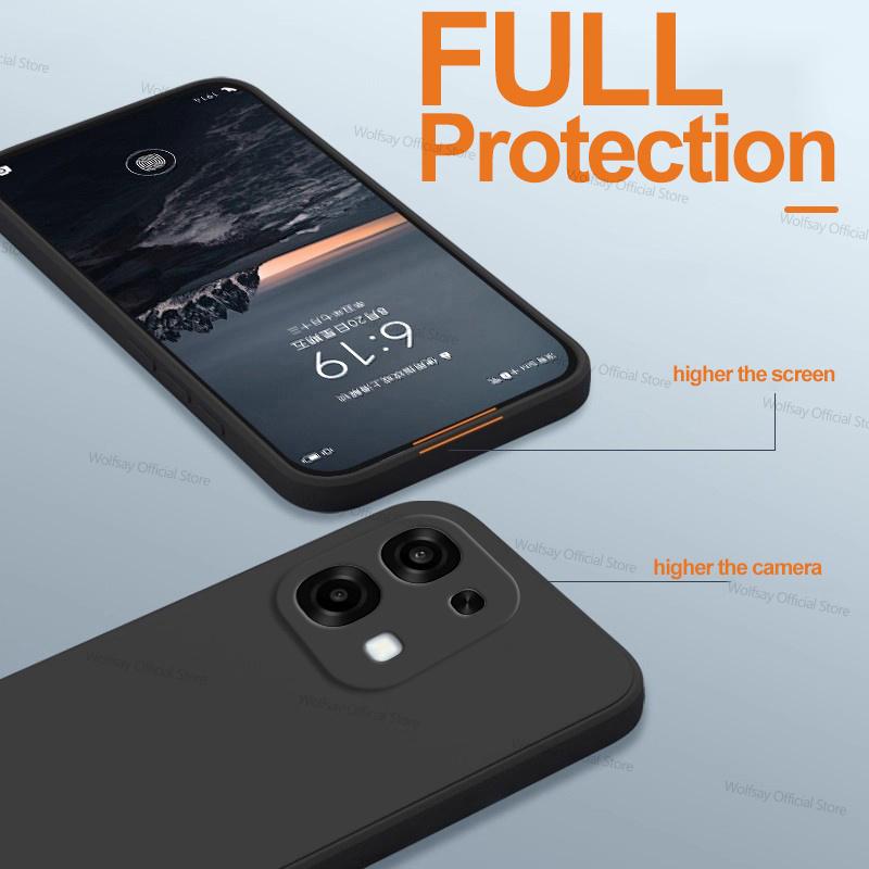 Для чехла oppo A6 Pro Чехол-бампер oppo A6 Pro 4G 5G Роскошный ТПУ Ударопрочный Жидкий силикон Защитный чехол для телефона Для oppo A6 Pro