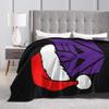 T-Transformers Christmas Autobots Santa Hat Warm Soft Plush Flannel Throw Blanket For Kids Couch Chair Sofa Bed Bedspread Cover