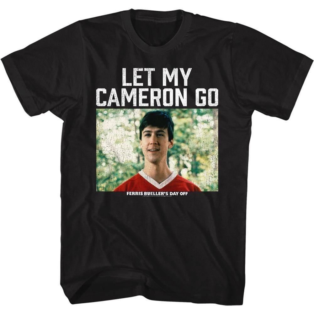 Ferris Beuller's Day Off Let My Cameron Go Black Adult T-Shirt