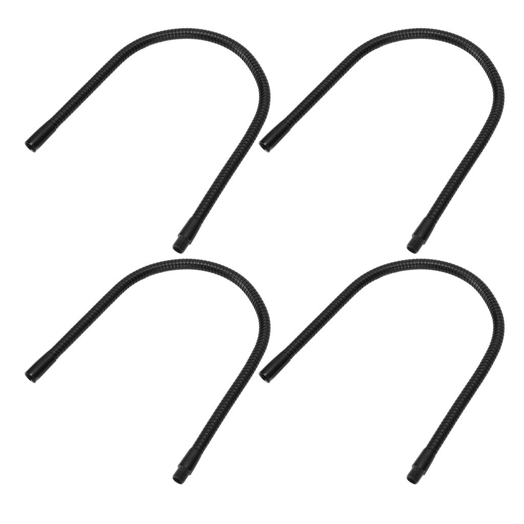4 Pcs Gooseneck Lamp Hose Aluminium 10mm Caliber Flexible Table Desk Lamp Hose Lighting Fittings
