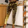 Womens Sparkling Meteor Shower Prints Stretch Yoga Leggings Fitness Running Gym Sports Active Pants