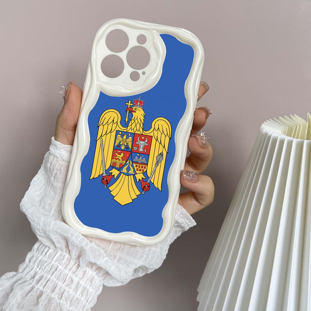 Ae94 Республика Молдова Флаг Защитные чехлы для телефонов для Apple iPhone 16 15 14 13 Pro Max 11 12 mini XR 7 8 6s Plus XS Max SE Wave TPU задняя крышка