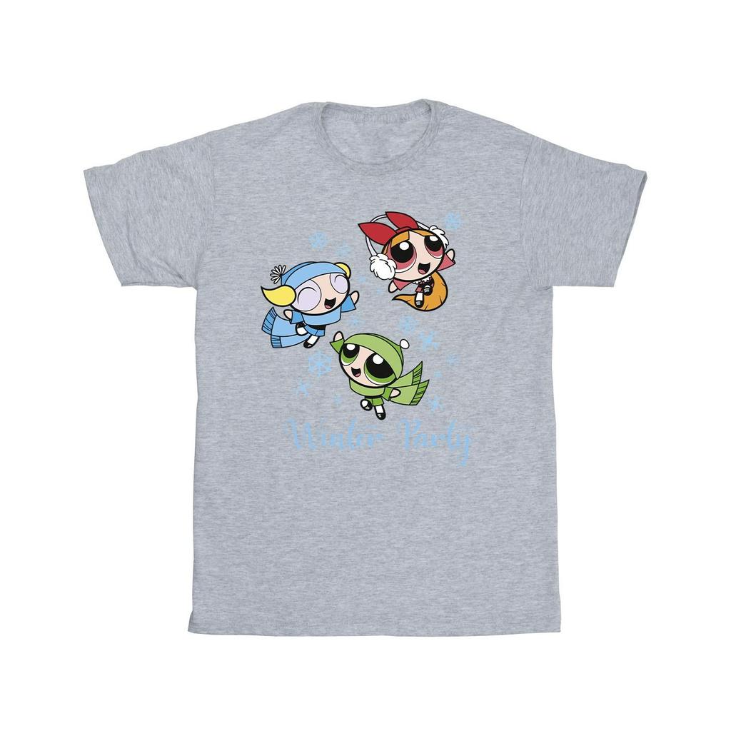 The Powerpuff Girls Girls Girls Winter Party Cotton T-Shirt