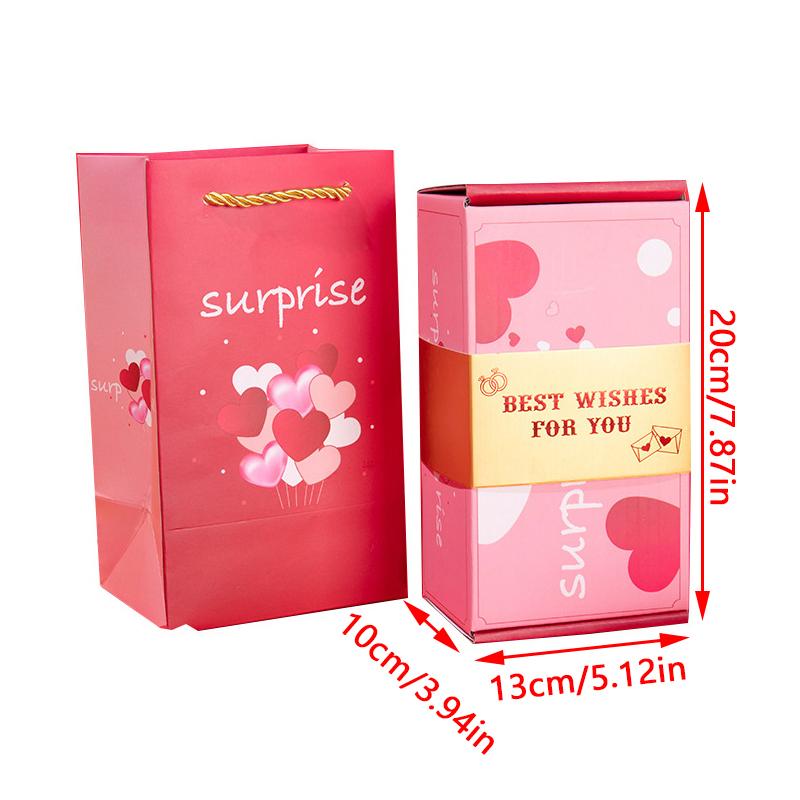 Складная подарочная коробка на День отца, сюрприз, прыгающая коробка, прыгающая коробка, взрывы, красный конверт, креативная подарочная коробка на день рождения