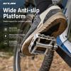Quick Release Bicycle Pedal Aluminum Alloy MTB Road Folding Bike Pedal DU Bearing Anti Slip CNC Ultralight Cycling Gear Parts