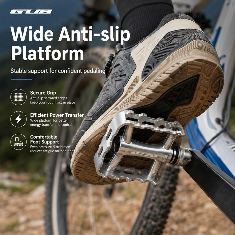 Quick Release Bicycle Pedal Aluminum Alloy MTB Road Folding Bike Pedal DU Bearing Anti Slip CNC Ultralight Cycling Gear Parts