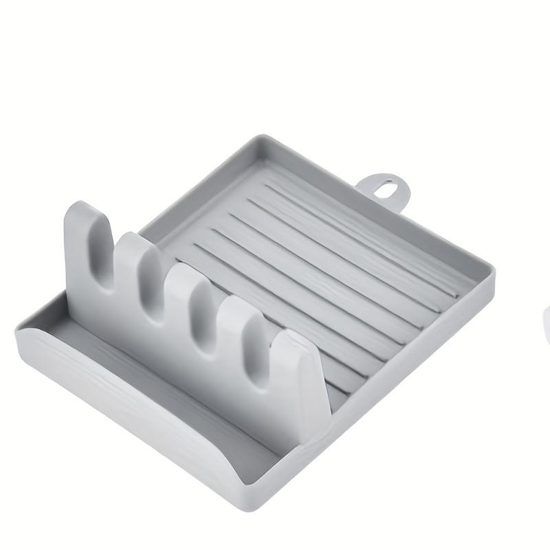 Utensil Holder For Countertop Spatula Pot Lid Cooking Holders Kitchen Tool Gadget Spoon Rest Stove Top Large Rest Hanging Hook Ladle Holder For Counte