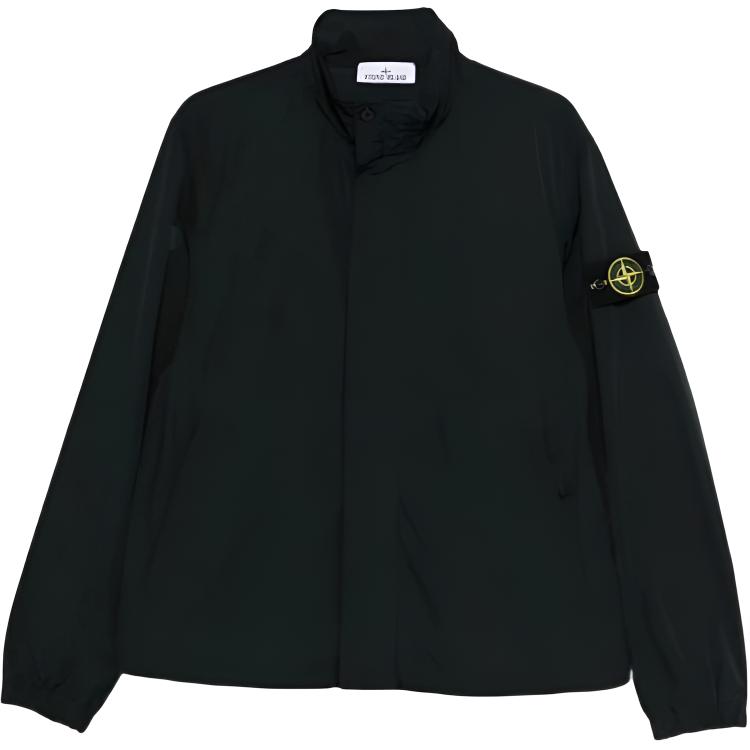 STONE ISLAND Однотонная куртка с воротником-стойкой на молнии с длинным рукавом для мужчин L1S154100033S0026-V0029