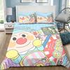 Anpanman Kawaii Bedding Set Double Twin Full Queen King Kids Bedclothes Duvet Cover Pillowcase Decoration Christmas Gifts
