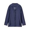 Zaprha 2025 Autumn New Casual Loose Asymmetric Hem Lapel Long sleeve Shirts Top 3819008