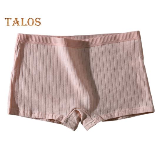 Женские трусы бесшовные со средней талией из хлопка, однотонные, эластичные, защитные, влагоотводящие трусы, повседневная одежда для работы, учебы, путешествий