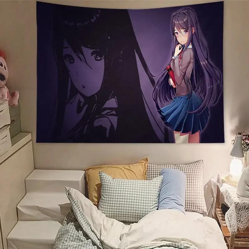 DDLC Doki Literature Настенный гобелен Домашний декор хиппи богемский декор гадание Дешевое Хиппи Настенное панно