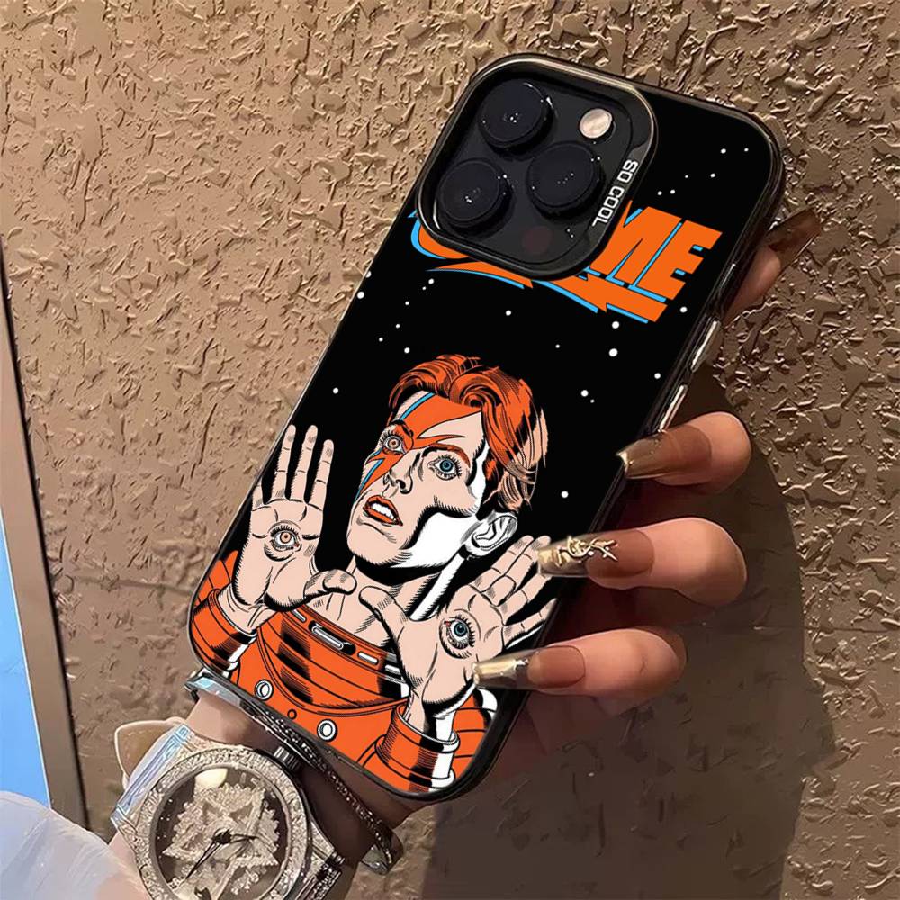 D-Дэвид Сингер B-Боуи Цветной Чехол для Телефона Для iPhone 17 16 15 14 13 12 11 Pro Max Plus Pro Оболочка