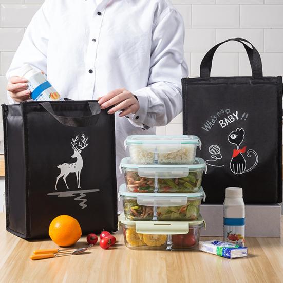 Водонепроницаемый контейнер для обеда, карманный дизайн, изолированная сумка, долговечная, ультра-толстая