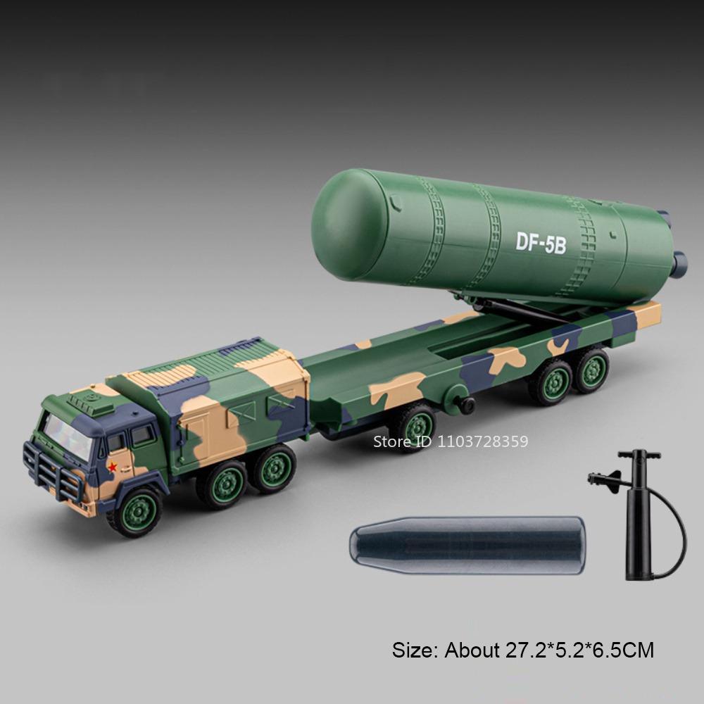 1:50 DF-41 DF-5B JL-2 Missile Launch Vehicle Model Toys Metal Diecast Sound Light Slide Forward Military Cars for Boys Gifts