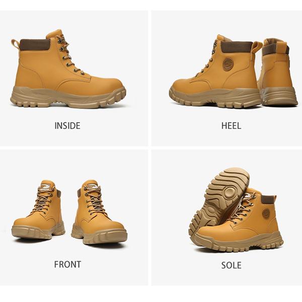 Labor Insurance Shoes Men's Waterproof Oil Abrasion-resistant Non-slip Work Shoes Steel-toed Shoes Safety Shoes Work Boots