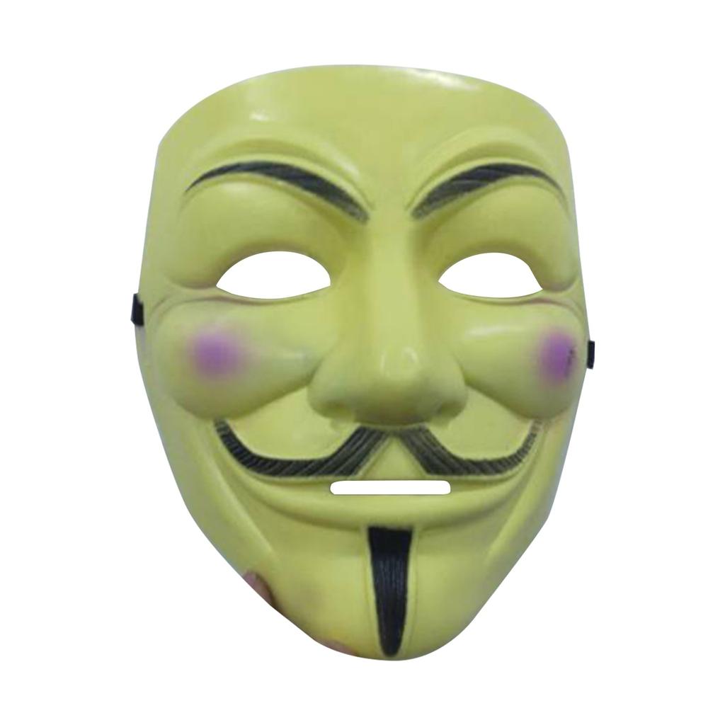 Hackers Mask White V For Vendetta Halloween Face Mask Costume Cosplay Party Costume Fright Props Halloween Party Decorations