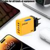 Адаптер быстрой зарядки USB C PD на 5 портов с Quick Charge 3.0 для смартфонов, планшетов. Универсальное высокоскоростное зарядное устройство для нескольких устройств