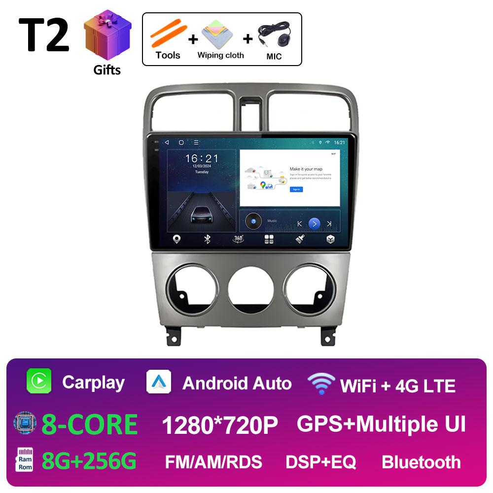 Для Subaru Forester SG 2002 2001 2002 2003 - 2008 Беспроводной Carplay Android Auto Автомобильный Мультимедийный Видеоплеер DSP Стерео Головное Устройство