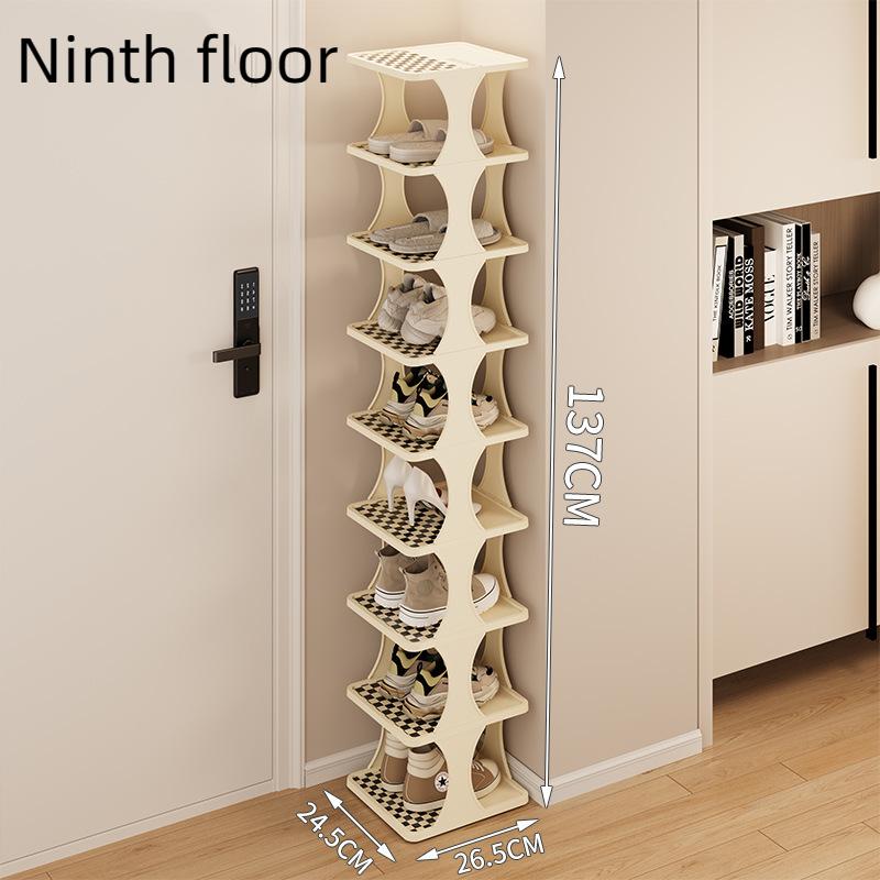 Полка для обуви Многослойная экономящая пространство дверь общежития складная после бесплатной установки шкафа для хранения обуви