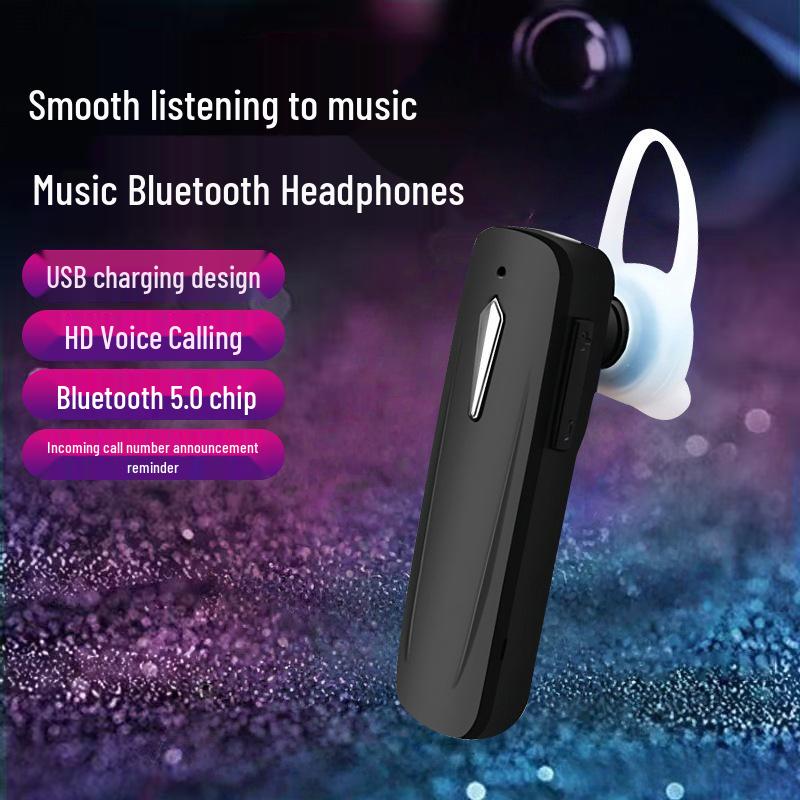 Беспроводная Bluetooth-гарнитура M163 для спорта, одноухая, с низкой задержкой и HD-звонками.