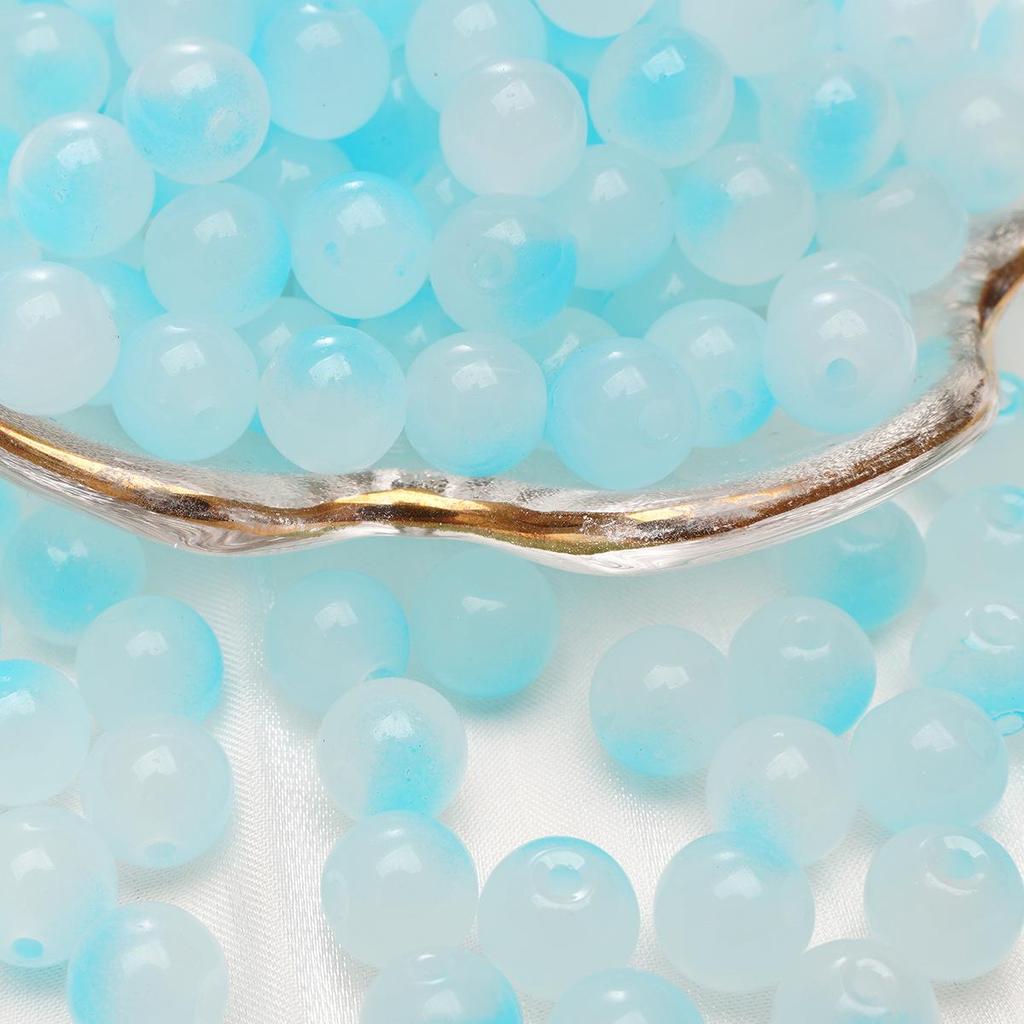 Браслет из стеклянных бусин «половина сахара» с пузырьками желе 8-10 мм - круглые свободные бусины для аксессуаров ручной работы