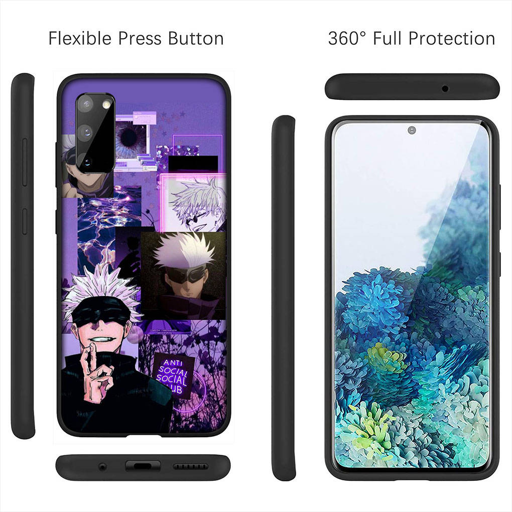 Для iPhone 16 15 Xiaomi Redmi Note 14 13 12 11 Pro Max X 16e Samsung Galaxy S25 S24 S23 Moto OPPO Huawei Jujutsu Comics Gojo Satoru Kaisen чехол для телефона