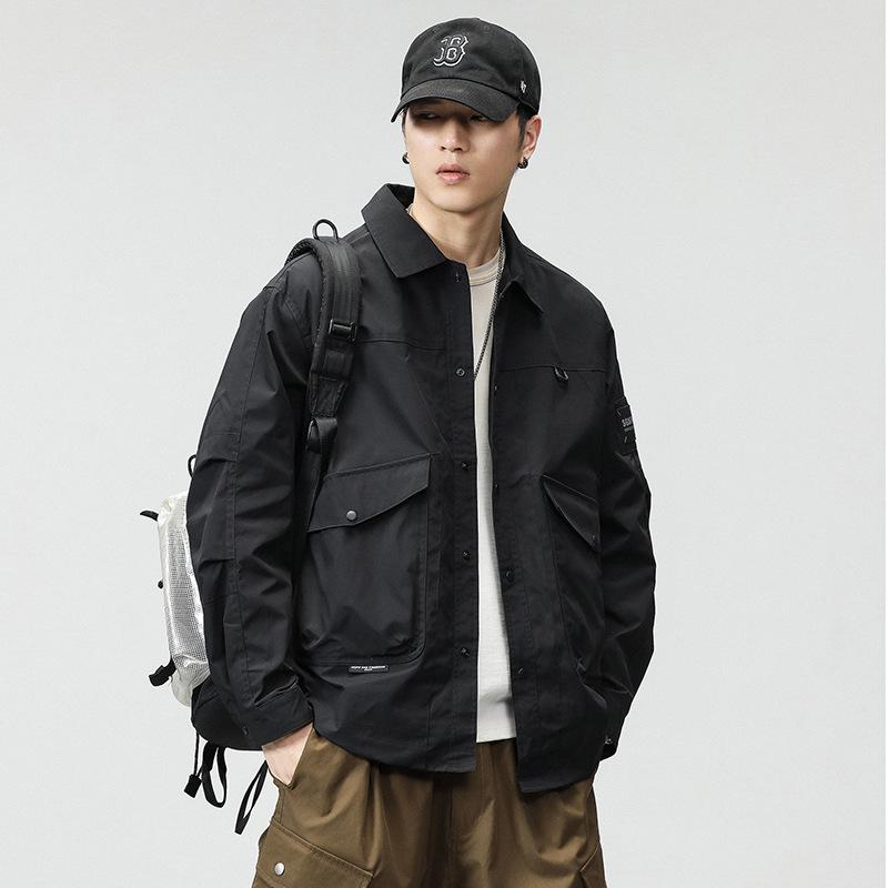 Модная брендовая куртка мужская американская сезонная бархатная куртка с тремя лацканами