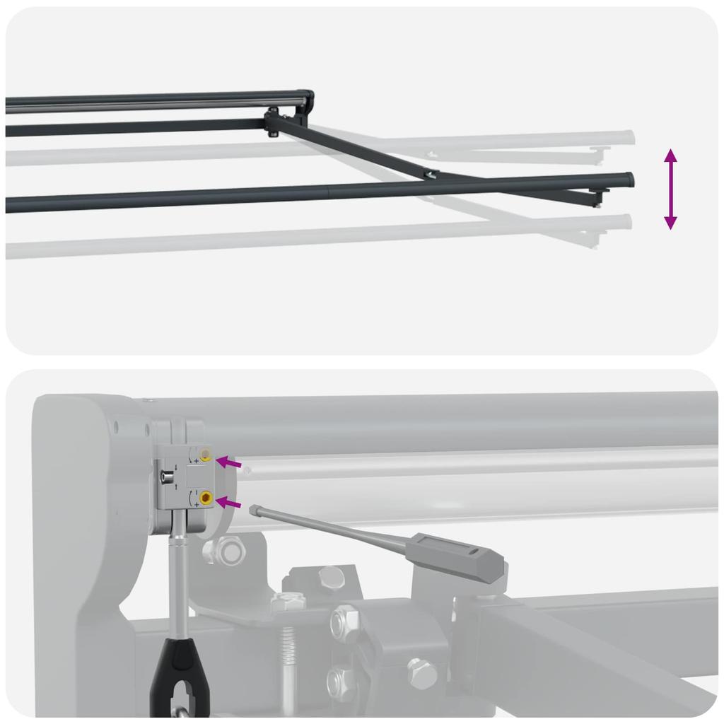 Electric Retractable Awning in Green White and Anthracite 5 x 3.5 m