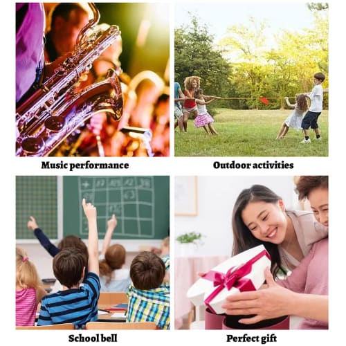 Brass Hand Bell, Dinner Bell, Hand-Wave Bell, Table Bell, Call Bell, Restaurant Bell, Shop Bell, Raffle, Festival Supplies (15cm Tall)