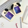 CAT SCLAB держатель для коллекционных карточек чехол для собачьих ушей белый черный бирка фотокарточка коллекционная книга брелок плюшевый пушистый Kpop Idol Корея Instax собака полиэстер белый