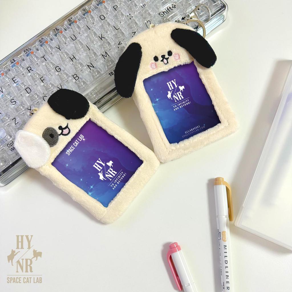 CAT SCLAB держатель для коллекционных карточек чехол для собачьих ушей белый черный бирка фотокарточка коллекционная книга брелок плюшевый пушистый Kpop Idol Корея Instax собака полиэстер белый