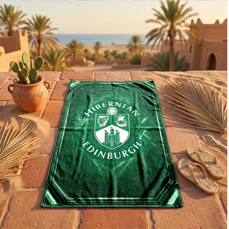 Hibernian FC Print Microfiber Beach Towel Quick Dry Absorbent Large Towel For Beach Swimming Travel