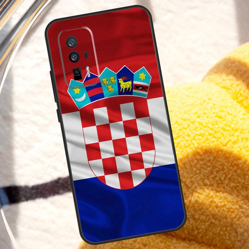Croatia Flag Case For POCO X6 Pro M6 X5 X3 M5s F3 F5 Xiaomi 14 Ultra 13 12 Lite 11T 12T 13T Pro Cover